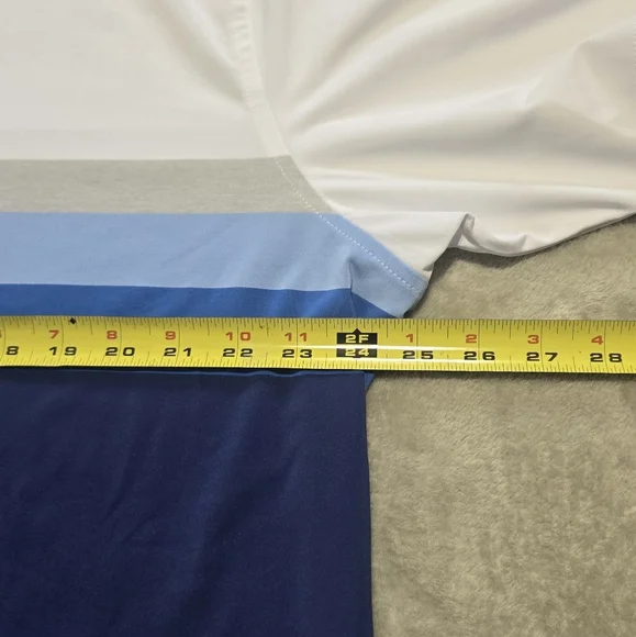 Peter Millar Summer Comfort Golf Polo Sz XL 92% Polyester 8% Spandex Striped - Picture 8 of 8